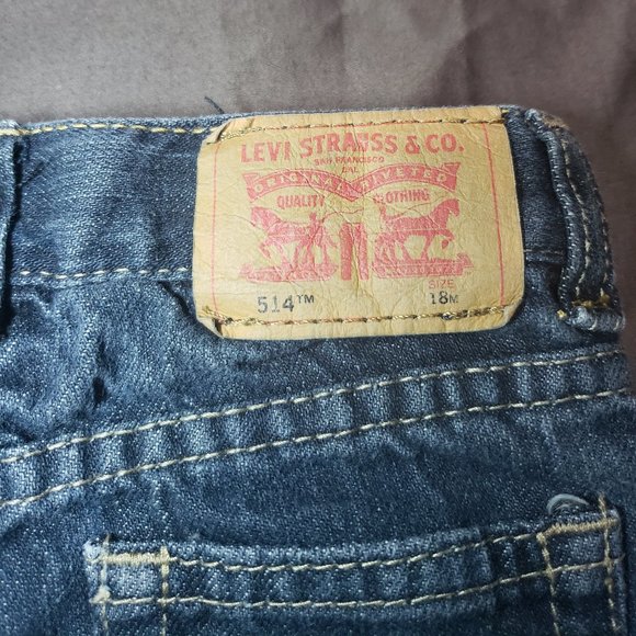 Levi's Jeans 514 Denim Slim Straight Fit Tough Durable 18m Size Brand New NWOT - Picture 8 of 8